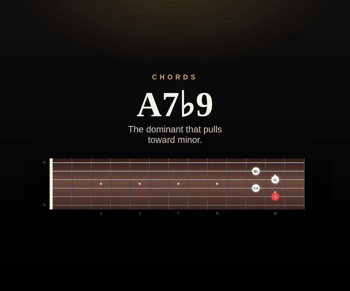 A7♭9 cover