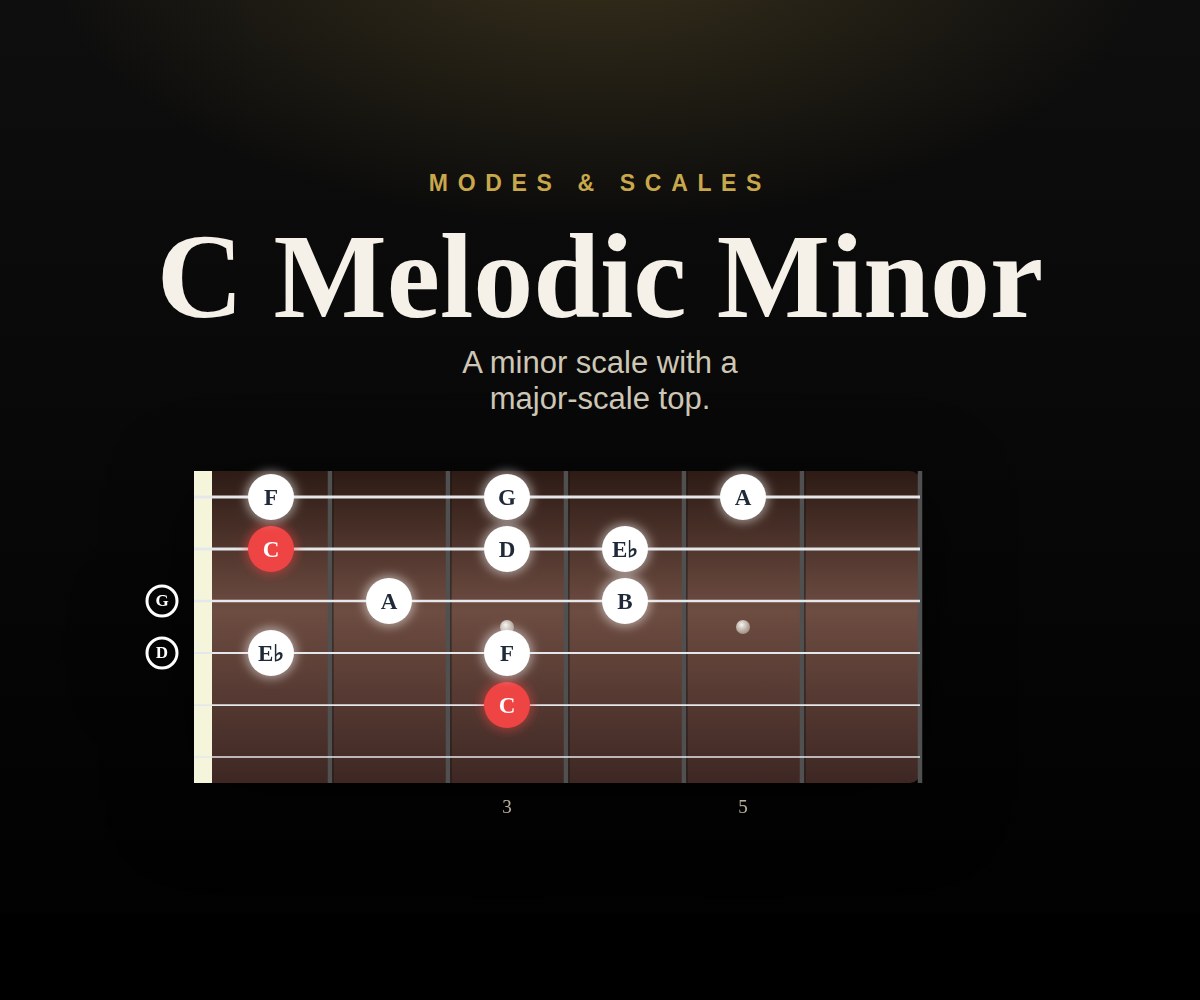 C Melodic Minor cover