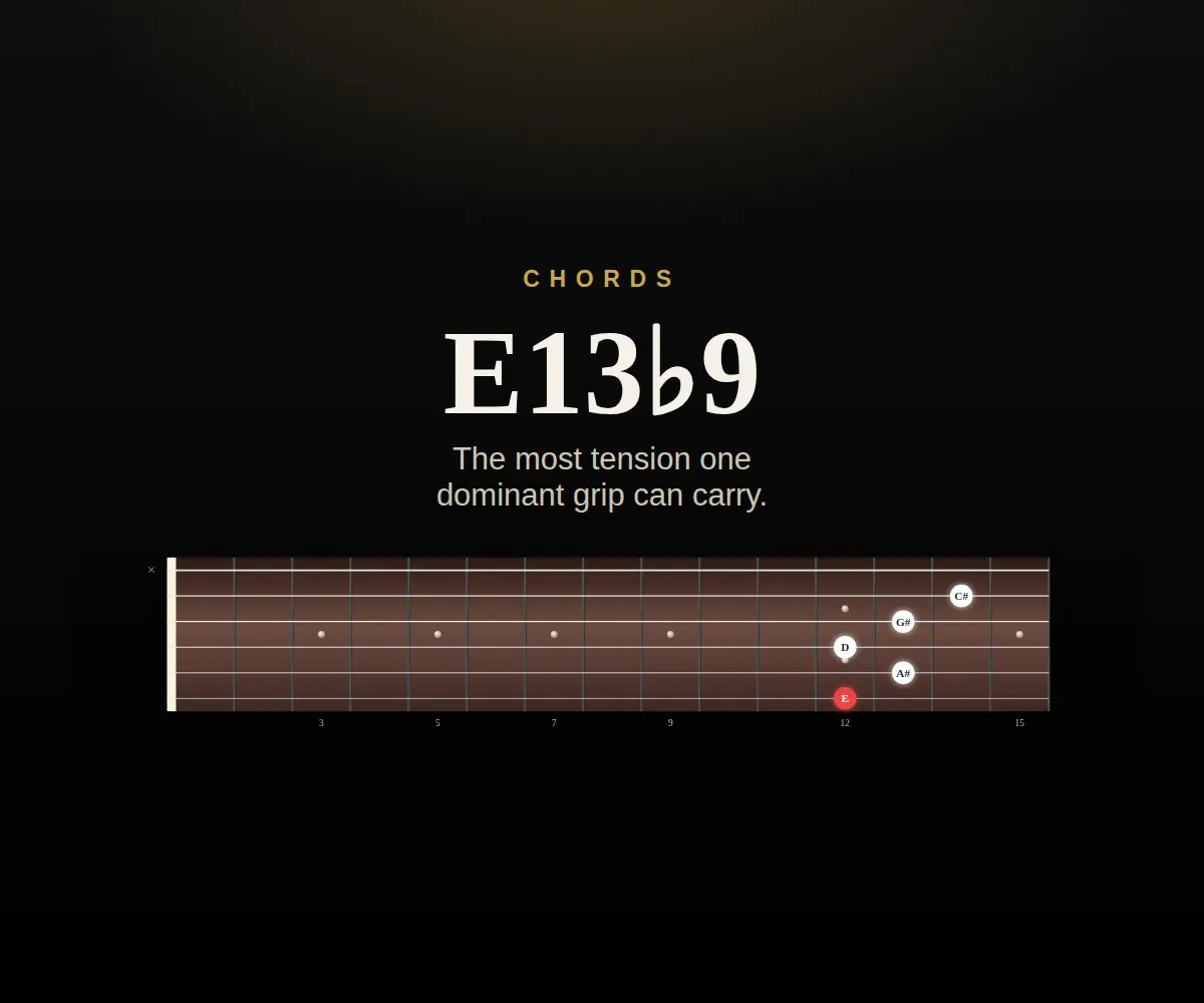 E13♭9 cover